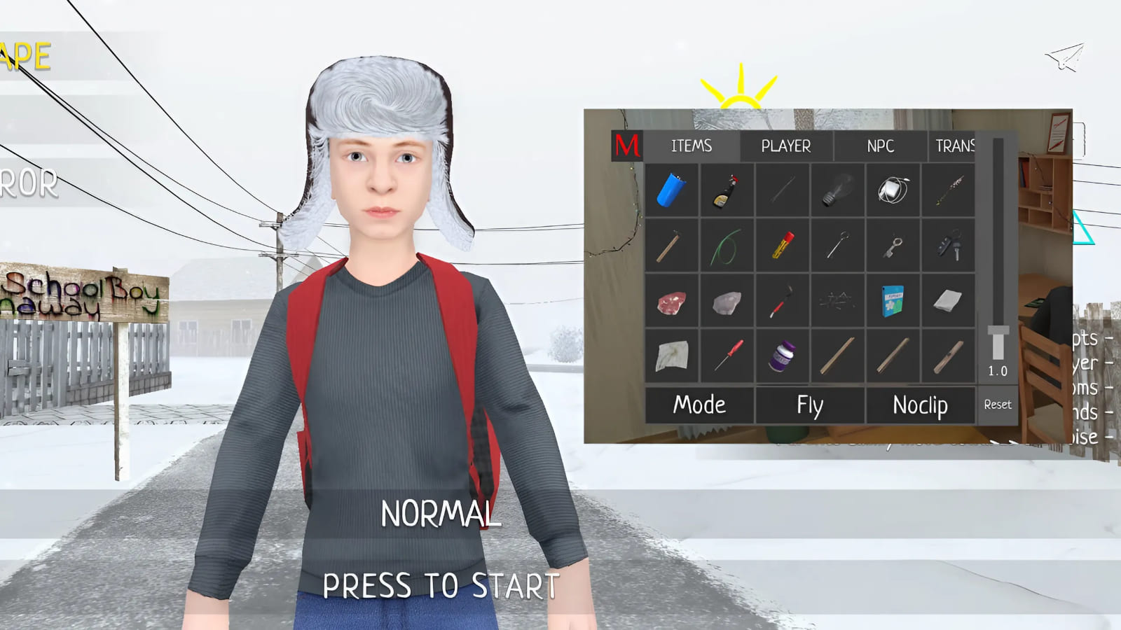 play schoolboy runaway with hacks 